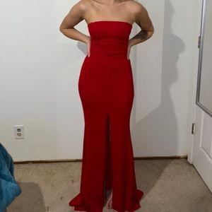 Sexy red formal dress
